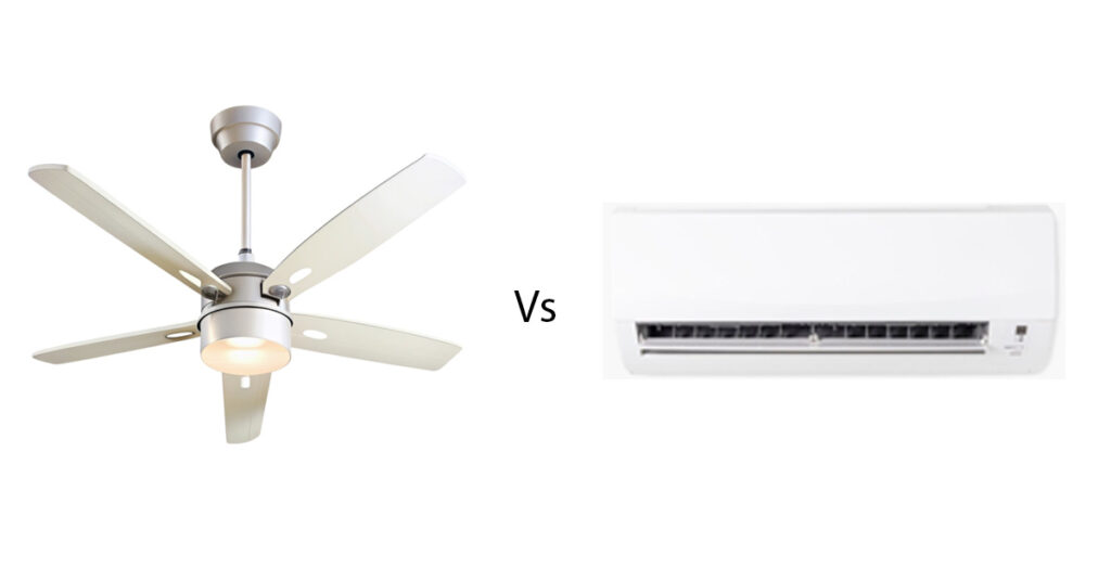 ceiling fan vs air conditioner energy use
