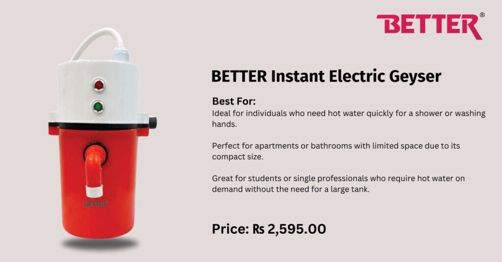  Best Electric geyser in Nepal (New Updated)  - Top 7 Picks: TheBetterAppliances: BetterHomeAppliances.com:  1. BETTER Instant Electric Geyser 