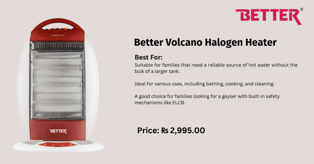 Best Electric Heater in Nepal for Winter Season | Affordable Heater  : thebetterappliances.com:  Better Volcano Halogen Heater  