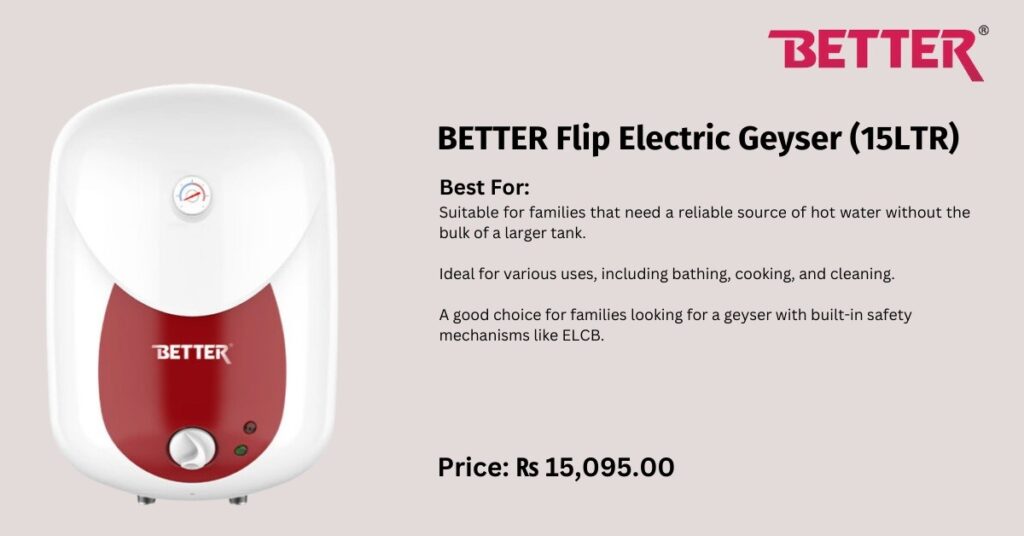  Best Electric geyser in Nepal (New Updated)  - Top 7 Picks: TheBetterAppliances: BetterHomeAppliances.com. Better Flip Electric Geyser with Leakage Circuit Breaker 